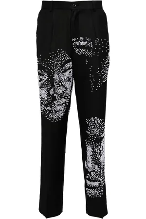 KIDSUPER STUDIOS Straight-Leg-Hose mit Kunstperlen