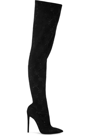 Philipp Plein Stiefel mit Monogrammmuster 120mm
