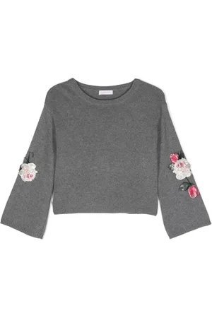 MONNALISA Pullover mit Blumenapplikation