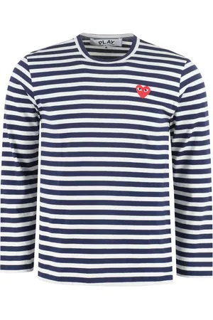Comme des Garçons Gestreiftes T-Shirt mit Logo