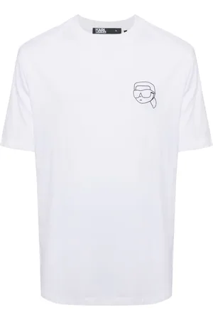 Karl Lagerfeld Ikonik Outline T-Shirt aus Bio-Baumwolle