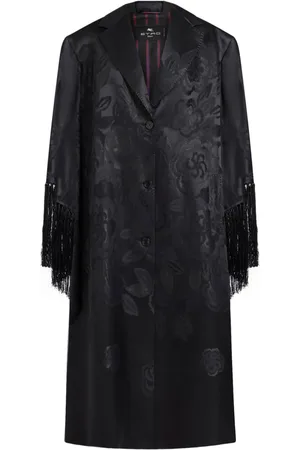 Etro Jacquard-Mantel mit Fransen
