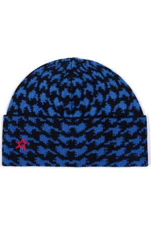 Perfect Moment Beanie mit Hahnentrittmuster