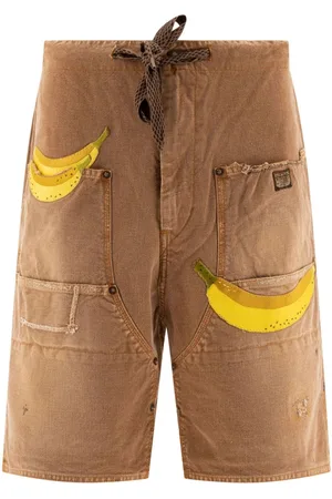 KAPITAL Shorts mit Applikation