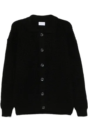Family First Cardigan mit Waffelstrick-Muster