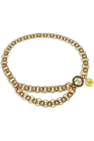 CHANEL 1990-2000s Gripoix-Kettengürtel mit Medaillon