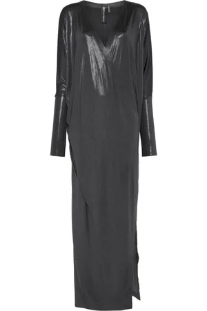 Norma Kamali Gewickeltes Abendkleid mit Dolmanärmeln