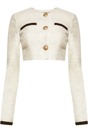 Vetements Cropped-Jacke aus Tweed