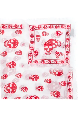 Alexander McQueen Schal mit Totenkopf-Print