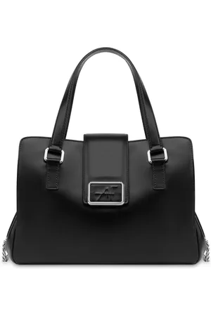 Alberta Ferretti Shopper mit Logo-Prägung