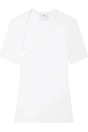 Courrèges T-Shirt mit Schlitz