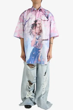 Vetements Kurzärmeliges Anime Hemd