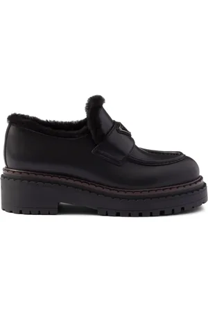 Prada Loafer mit Shearling-Futter