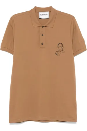 Iceberg Poloshirt mit Lazy Garfield-Print