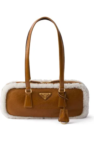 Prada Mittelgroße Tote Bag aus Shearling