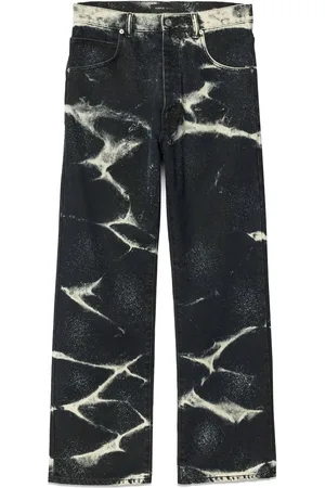 Purple Brand Beschichtete P018 Marble Wide-Leg-Jeans