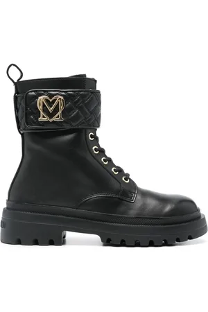 Moschino Stiefeletten aus Leder