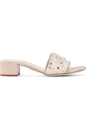 RENE CAOVILLA Mules mit Kristallen