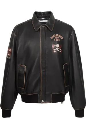 MASTERMIND JAPAN Bomberjacke aus Leder