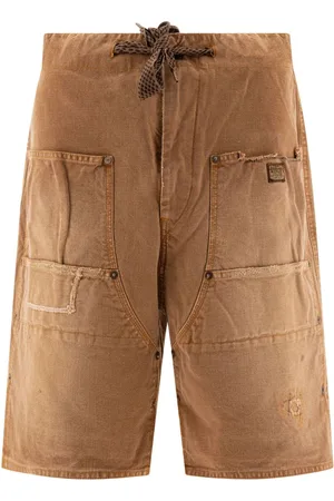 KAPITAL Bermudas mit Distressed-Detail