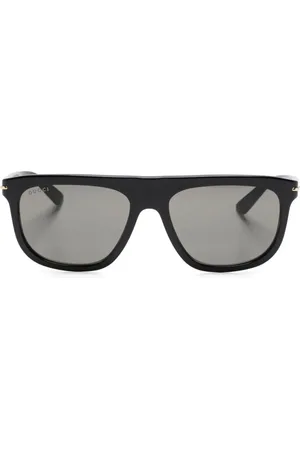 Gucci Sonnenbrille mit ovalem Gestell