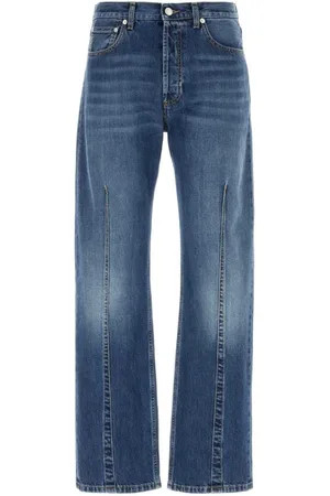 Alexander McQueen Straight-Leg-Jeans mit Abnähern