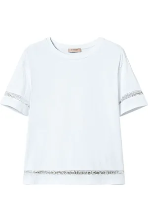 Twin-Set T-Shirt mit Logo-Stickerei