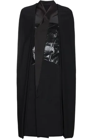Rick Owens Cape mit Ledereinsätzen