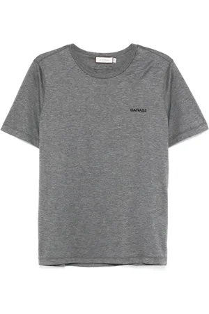 CANALI T-Shirt mit Logo-Stickerei