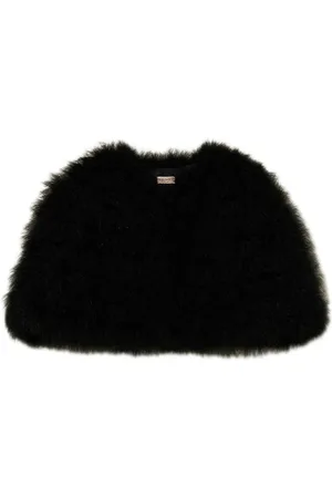 Twin-Set Cape mit Federn