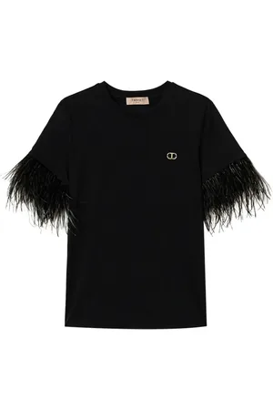 Twin-Set T-Shirt mit Federn