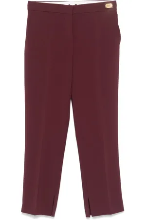 Elisabetta Franchi Krepphose mit Schlitzdetail