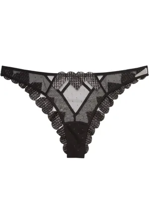 FLEUR DU MAL Slip mit Herzstickerei