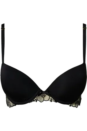 Twin-Set Bestickter Charmeuse Push-up-BH