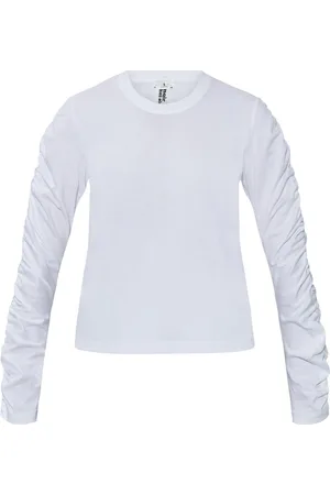 NOIR KEI NINOMIYA T-Shirt mit Raffungen