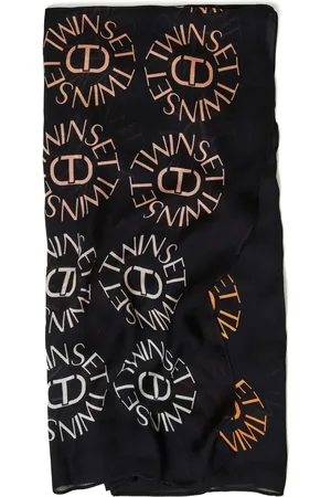 Twin-Set Schal mit Logo-Print