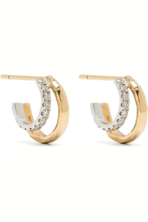 Octavia Elizabeth 18kt Gelb- und Weißgoldohrringe mit Diamanten