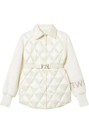 Twin-Set Gesteppte Jacke mit Kontrasteinsätzen