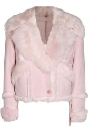SALVATORE SANTORO Kurze Shearling-Jacke