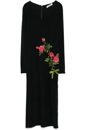 VIVETTA Midikleid mit Blumenstickerei
