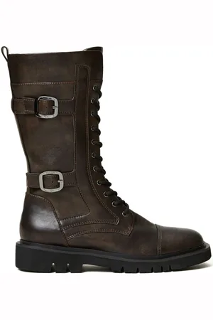 Twin-Set Bikerstiefel mit Riemen