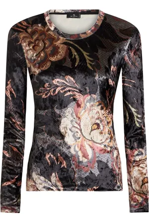 Etro T-Shirt aus Chenille mit Print