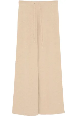 YVES SALOMON Gestrickte Hose mit weitem Bein