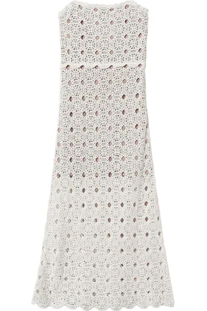 Twin-Set Gehäkeltes Bustier-Midikleid