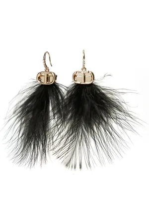 Twin-Set Feathers Oval T Ohrringe