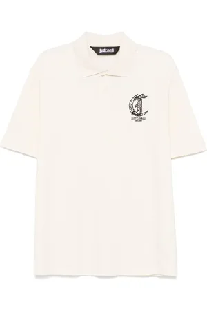Roberto Cavalli Poloshirt mit Logo-Stickerei