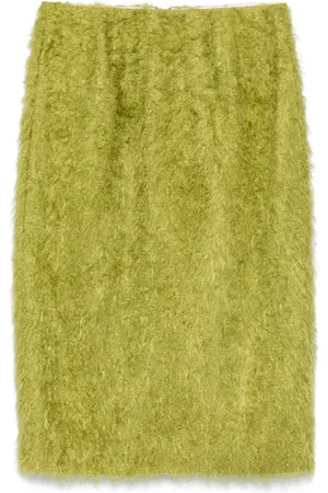 Carven Gebürsteter Midirock