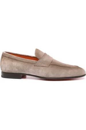 santoni Loafer aus Wildleder