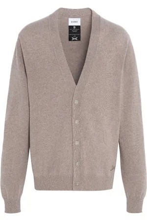 Barrie Kaschmircardigan mit Logo-Applikation