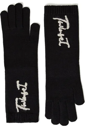 Twin-Set Handschuhe mit Logo-Stickerei